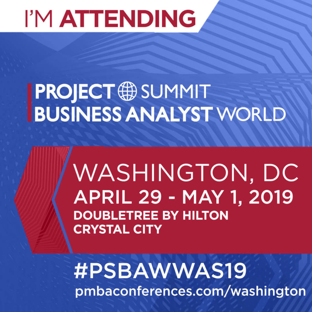 Projects Summit Business Analyst World Conference Paul Pelletier